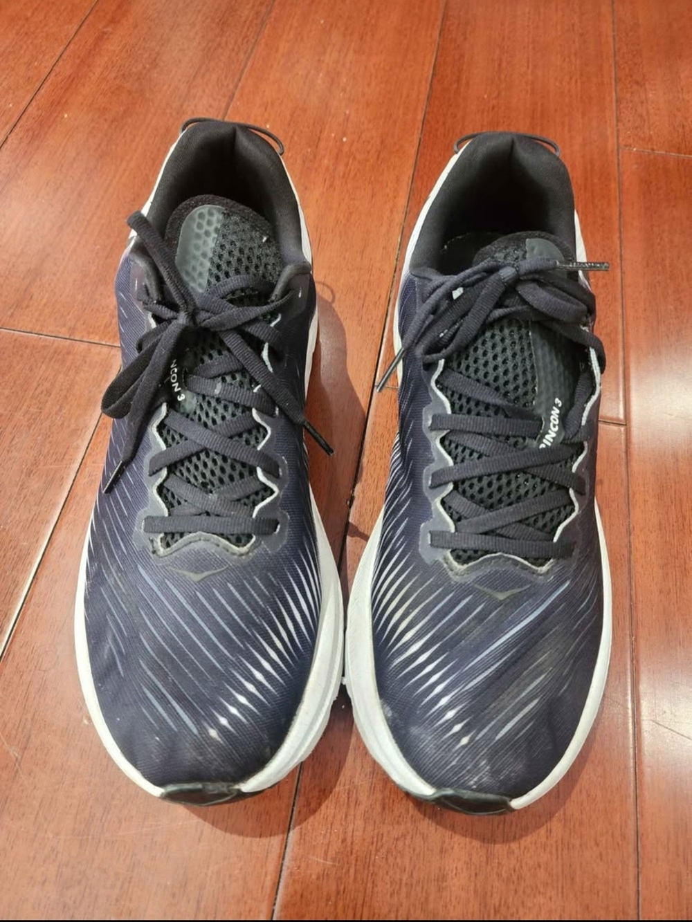Hoka Rincon 3 Women's Dark Blue and White Athletic Running Shoes